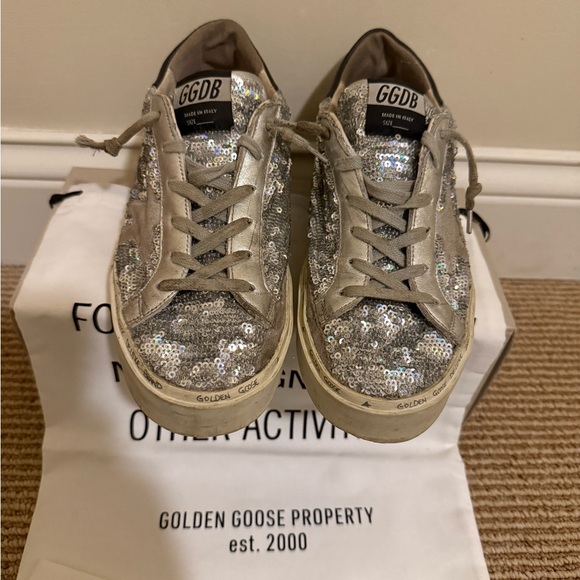 Golden Goose Shoes - Golden Goose Sequin Size 38 Hi Star